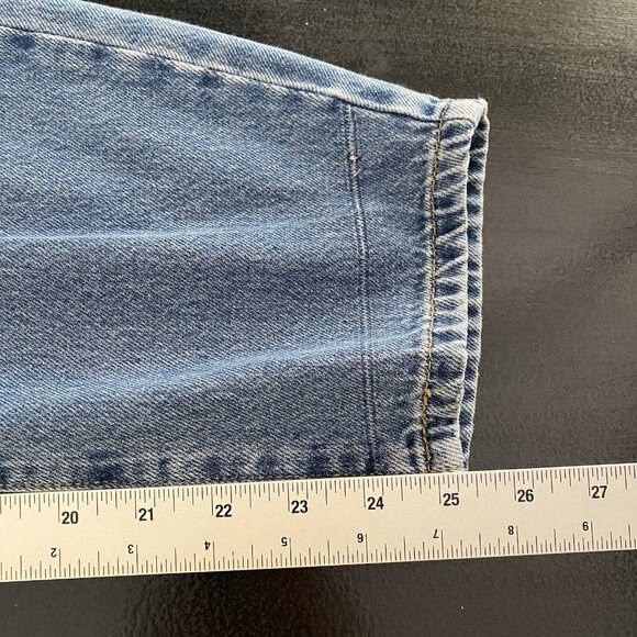 Zara Jeans Women's 8 Baggy Barrel High Waisted Ruffled Paperbag Elastic Waist - Picture 13 of 13